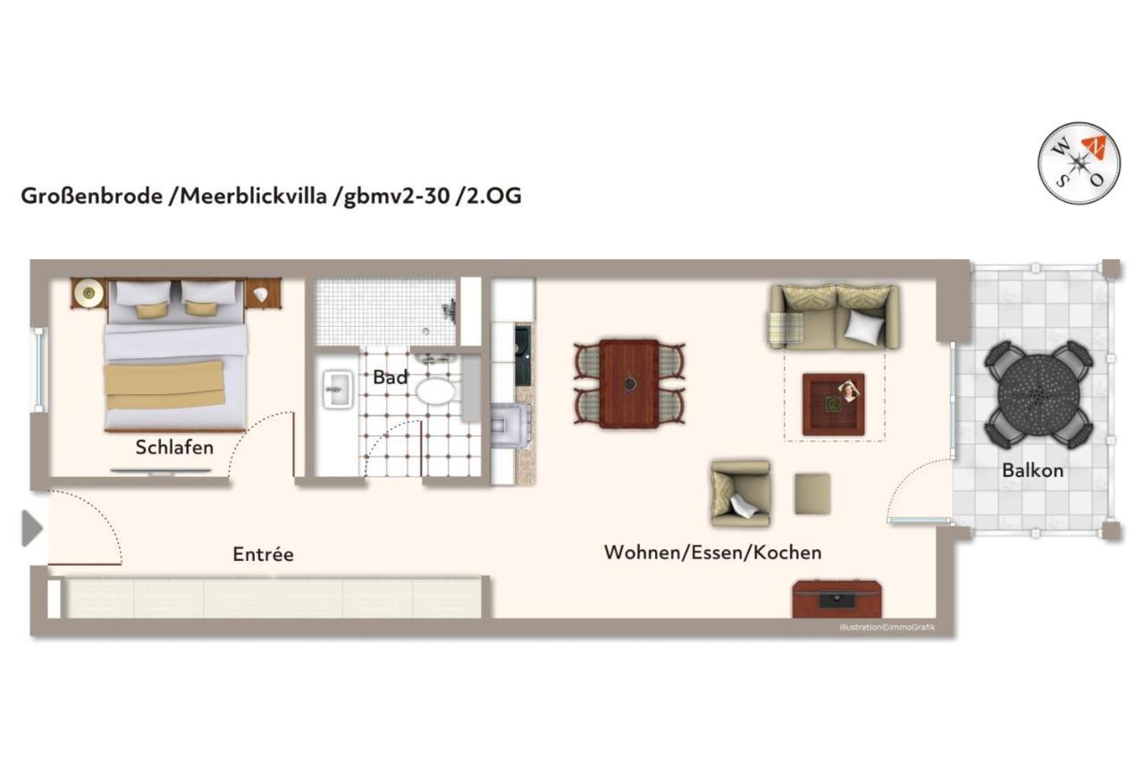 Apartmentanlage Meerblickvilla Apartmentanlage Meerblickvilla 2-30 Großenbrode Exteriör bild